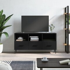 vidaXL TV skapītis, melns, 102x36x50 cm, inženierijas koks cena un informācija | TV galdiņi | 220.lv