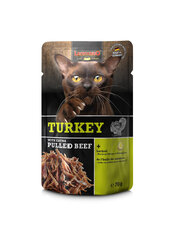 Leonardo Turkey + extra pull Beef для кошек с индейкой и тушеной говядиной 70 г × 16 шт цена и информация | Консервы для котов | 220.lv