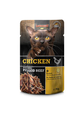 Leonardo Chicken + Extra Pull Beef для кошек с курицей и тушеной говядиной 70 г × 16 шт цена и информация | Консервы для котов | 220.lv