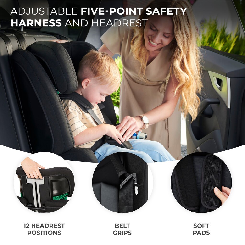 Autokrēsliņš KinderKraft Safety Fix 2 i-Size, 9-36 kg, grey cena un informācija | Autokrēsliņi | 220.lv