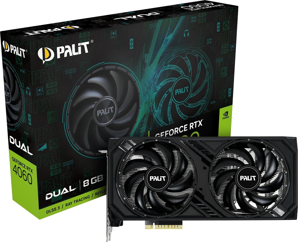 Palit GeForce RTX 4060 Dual cena un informācija | Videokartes (GPU) | 220.lv