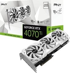 PNY GeForce RTX 4070 Ti Verto White VCG4070T12TFWXPB1 цена и информация | Видеокарты (GPU) | 220.lv
