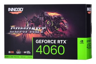 Inno3D GeForce RTX 4060 Compact N40601-08D6-173050N цена и информация | Видеокарты (GPU) | 220.lv