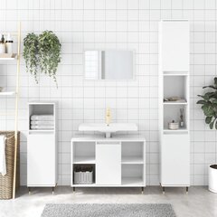 Vannas istabas mēbeļu komplekts vidaXL, balts cena un informācija | Vannas istabas mēbeļu komplekti | 220.lv