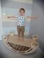 Koka šūpuļkrēsls ar slidkalniņu Montessori BZ120 цена и информация | Attīstošās rotaļlietas | 220.lv