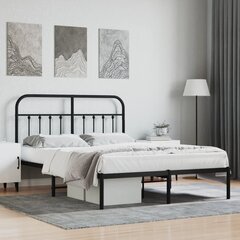 Каркас кровати, 140x200 см, чёрный цена и информация | Кровати | 220.lv
