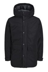 Ziemas jaka JACK &JONES 12236015BLACK-S cena un informācija | Vīriešu virsjakas | 220.lv