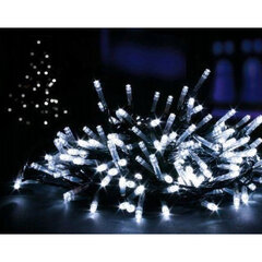 Dekoratīvās Ziemassvētku 100 LED lampiņas, balta gaisma, 8 m cena un informācija | Ziemassvētku lampiņas, LED virtenes | 220.lv