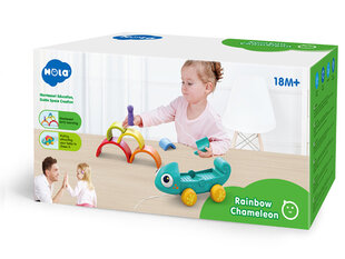 Montessori puzle - Varavīksnes hameleons цена и информация | Развивающие игрушки | 220.lv
