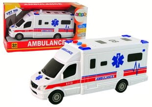 Автоматическая машина скорой помощи AMBULANCE, белая цена и информация | Игрушки для мальчиков | 220.lv