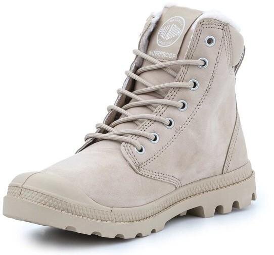 Palladium ziemas zābaki Pampa Sport Cuff WPS Waterproof / Warm / Sand cena un informācija | Sieviešu zābaki, puszābaki | 220.lv