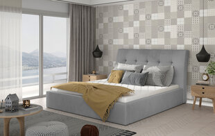 Кровать Inge 140x200 см, серый цвет цена и информация | Кровати | 220.lv