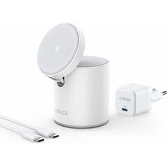 PowerWave Mag-Go 2-in-1 Dock White EU cena un informācija | Lādētāji un adapteri | 220.lv