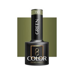 Гель для ногтей Ocho Nails Hybrid Green 710 -5 г цена и информация | Лаки для ногтей, укрепители | 220.lv