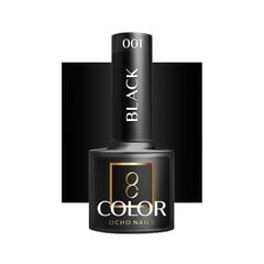 Hibrīda nagu laka Ocho Nails Black 002, 5 g cena un informācija | Nagu lakas, stiprinātāji | 220.lv