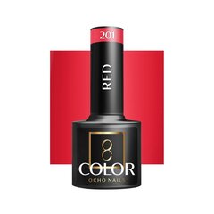 Гель для ногтей Ocho Nails Hybrid Red 201 -5 г цена и информация | Лаки для ногтей, укрепители | 220.lv