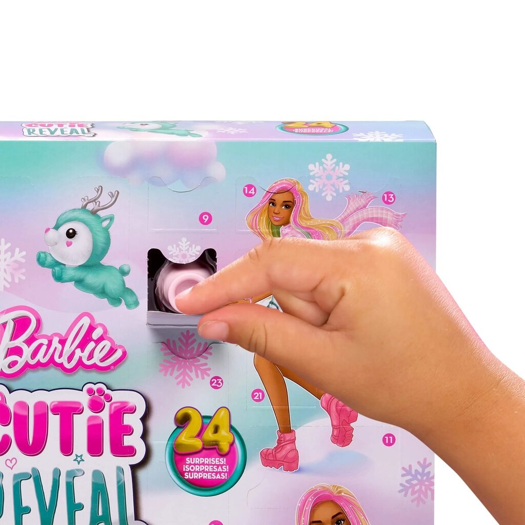 Adventes kalendārs Barbie Cutie Reveal цена и информация | Rotaļlietas meitenēm | 220.lv