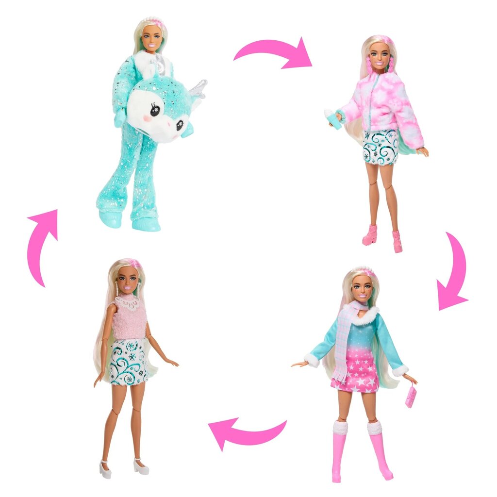 Adventes kalendārs Barbie Cutie Reveal cena un informācija | Rotaļlietas meitenēm | 220.lv