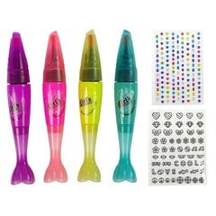 Набор для рисования ногтей для детей Lean Toys (лаки, ручки, цветные наклейки) цена и информация | Игрушки для девочек | 220.lv