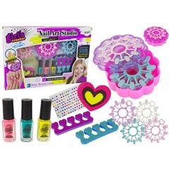 Nagu mākslas komplekts bērniem Leantoys Little Ladies Nail Art Studio цена и информация | Игрушки для девочек | 220.lv