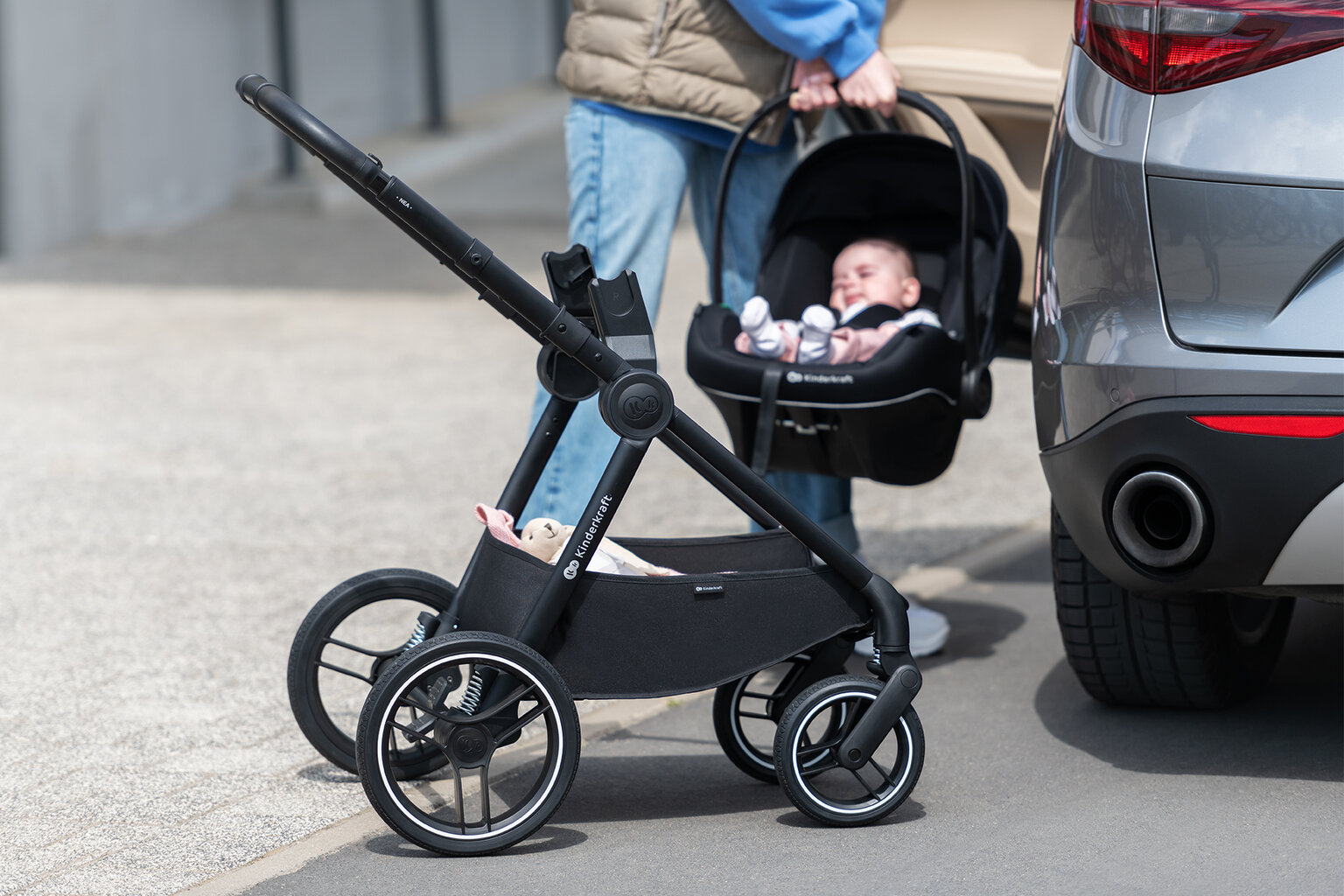 Sporta rati Kinderkraft Nea, pelnu rozā cena un informācija | Bērnu rati | 220.lv