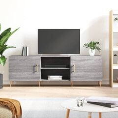 vidaXL TV skapītis, pelēka ozola krāsa, 150x30x50cm, inženierijas koks cena un informācija | TV galdiņi | 220.lv