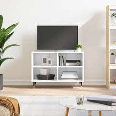 vidaXL TV skapītis, spīdīgi balts, 69,5x30x50 cm, inženierijas koks цена и информация | Тумбы под телевизор | 220.lv