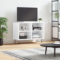 vidaXL TV skapītis, spīdīgi balts, 69,5x30x50 cm, inženierijas koks cena un informācija | TV galdiņi | 220.lv