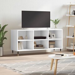 vidaXL TV plauktiņš, balts, 103,5x30x50 cm, inženierijas koks cena un informācija | TV galdiņi | 220.lv