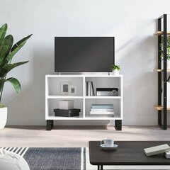 vidaXL TV skapītis, spīdīgi balts, 69,5x30x50 cm, inženierijas koks цена и информация | Тумбы под телевизор | 220.lv