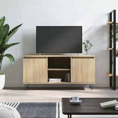 vidaXL TV skapītis, ozolkoka krāsa, 104x35x50 cm, inženierijas koks цена и информация | Тумбы под телевизор | 220.lv