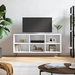 vidaXL TV plauktiņš, balts, 103,5x30x50 cm, inženierijas koks цена и информация | Тумбы под телевизор | 220.lv