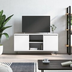 vidaXL TV skapītis, balts, 104x35x50 cm, inženierijas koks цена и информация | Тумбы под телевизор | 220.lv