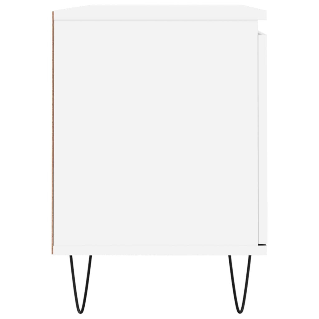 vidaXL TV skapītis, balts, 104x35x50 cm, inženierijas koks cena un informācija | TV galdiņi | 220.lv