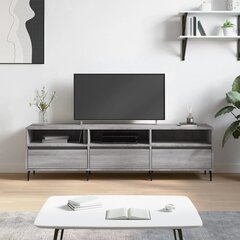 vidaXL TV skapītis, pelēcīga ozolkoka, 150x30x44,5 cm cena un informācija | TV galdiņi | 220.lv