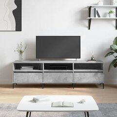 vidaXL TV skapītis, betona pelēks, 150x30x44,5 cm, inženierijas koks cena un informācija | TV galdiņi | 220.lv