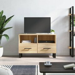 vidaXL TV skapītis, ozolkoka krāsa, 80x36x50 cm, inženierijas koks цена и информация | Тумбы под телевизор | 220.lv