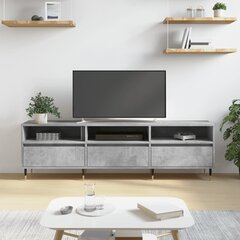 vidaXL TV skapītis, betona pelēks, 150x30x44,5 cm, inženierijas koks cena un informācija | TV galdiņi | 220.lv