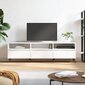 vidaXL TV skapītis, balts, 150x30x44,5 cm, inženierijas koks cena un informācija | TV galdiņi | 220.lv