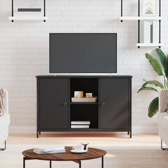 vidaXL TV skapītis, melns, 100x35x65 cm, inženierijas koks cena un informācija | TV galdiņi | 220.lv