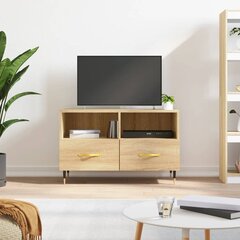 vidaXL TV skapītis, ozolkoka krāsa, 80x36x50 cm, inženierijas koks cena un informācija | TV galdiņi | 220.lv
