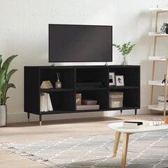 vidaXL TV plauktiņš, melns, 103,5x30x50 cm, inženierijas koks cena un informācija | TV galdiņi | 220.lv