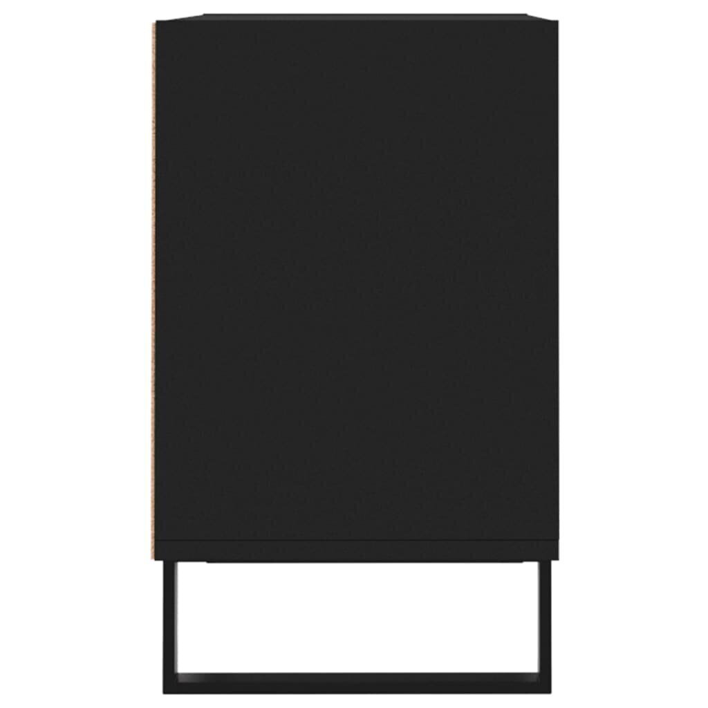 vidaXL TV plauktiņš, melns, 69,5x30x50 cm, inženierijas koks cena un informācija | TV galdiņi | 220.lv