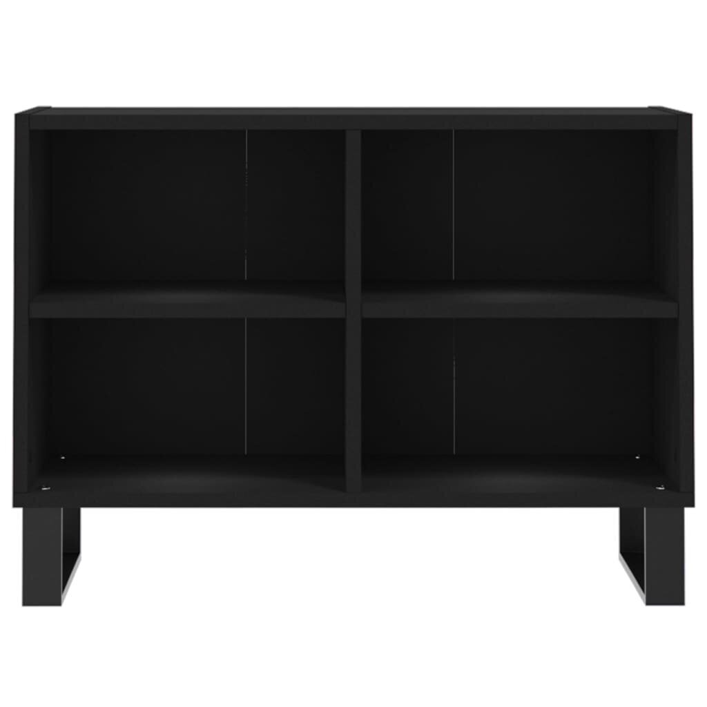 vidaXL TV plauktiņš, melns, 69,5x30x50 cm, inženierijas koks cena un informācija | TV galdiņi | 220.lv