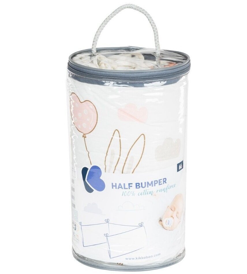 Bērnu gultiņas aizsardzība Kikka Boo Bumper Rabbits in Love, 180 cm cena un informācija | Bērnu drošības preces | 220.lv
