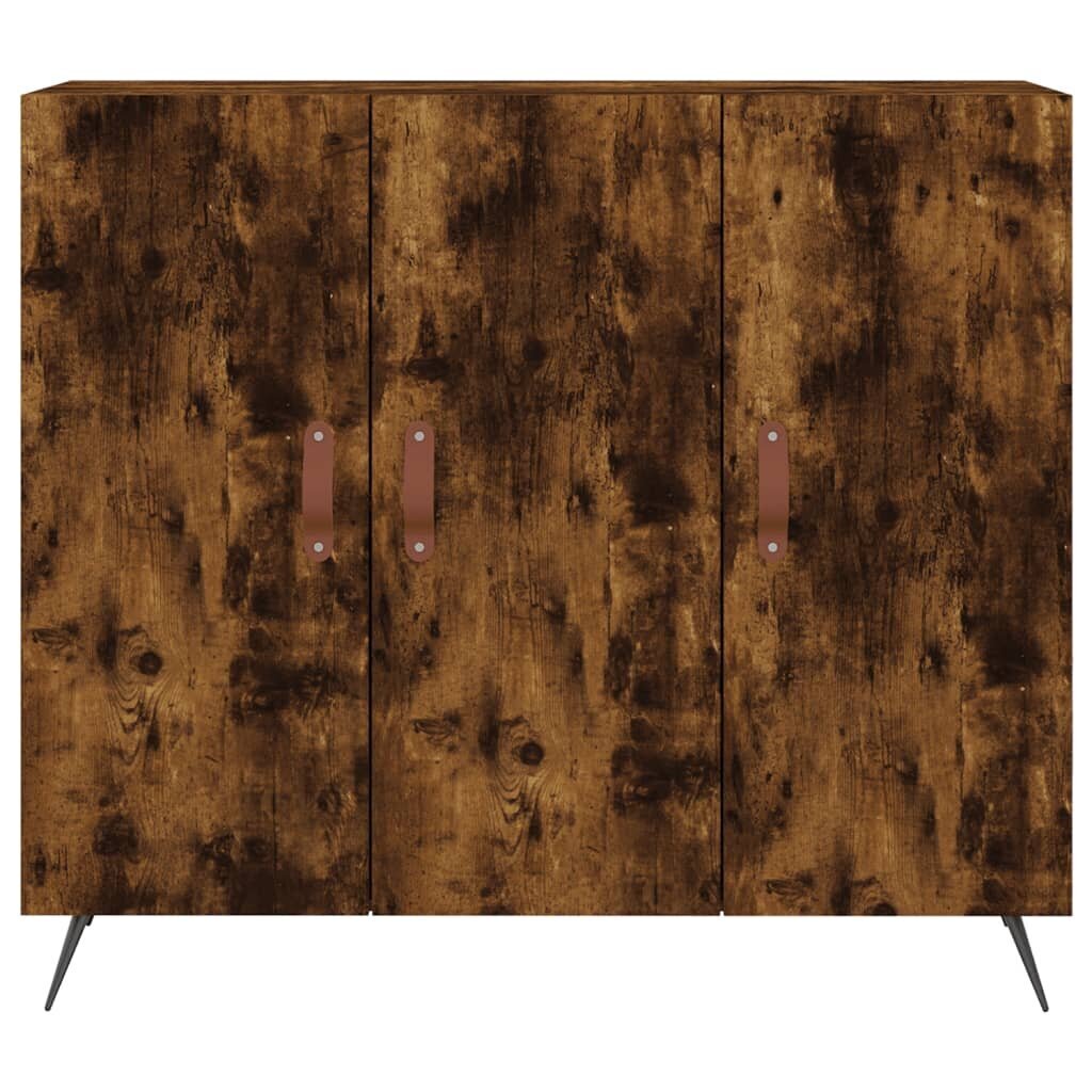 Kumode, ozolkoka krāsa, 90x34x80 cm, inženierijas koks cena un informācija | Skapīši viesistabai | 220.lv