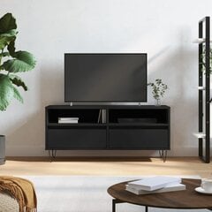 vidaXL TV skapītis, 100x34,5x44,5 cm, inženierijas koks, melns cena un informācija | TV galdiņi | 220.lv
