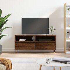 vidaXL TV skapītis, ozola krāsa, 100x34,5x44,5 cm, inženierijas koks cena un informācija | TV galdiņi | 220.lv