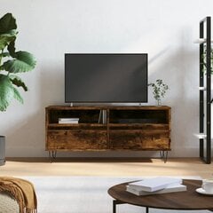 vidaXL TV skapītis, ozolkoka krāsa, 100x34,5x44,5cm, inženierijas koks cena un informācija | TV galdiņi | 220.lv