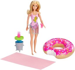 Lelle Barbie Pool Party Blonde GHT20 cena un informācija | Rotaļlietas meitenēm | 220.lv